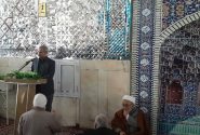 برپایی ایستگاه پرسشگری اداره گاز ناحیه کاشمر در مصلای نماز جمعه