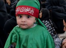 آیین معنوی شیرخوارگان حسینی در زیارتگاه شهید مدرس  کاشمر برگزار شد